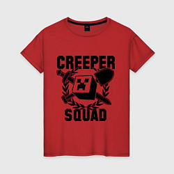 Женская футболка Creeper Squad