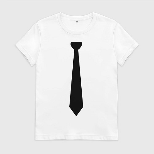 Женская футболка Галстук / Белый – фото 1