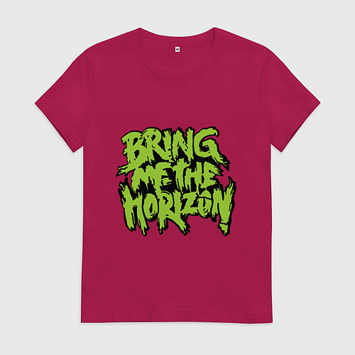 Женская футболка Bring me the horizon / Маджента – фото 1