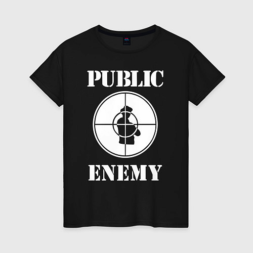 Женская футболка Public Enemy / Черный – фото 1