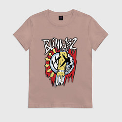 Футболка хлопковая женская Blink-182: Mixed Up, цвет: пыльно-розовый