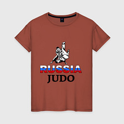 Женская футболка Russia judo