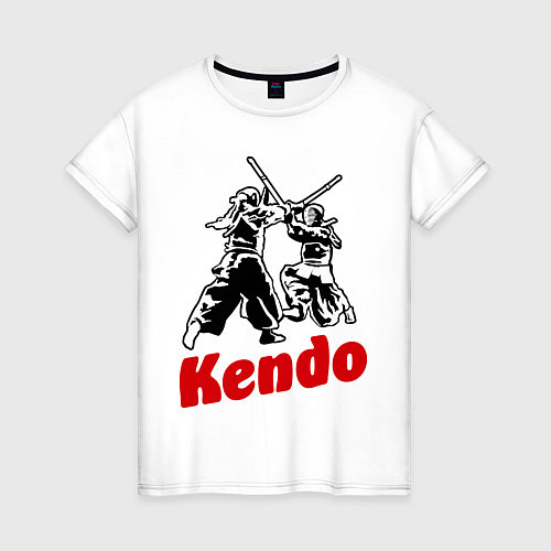 Женская футболка Kendo fencing / Белый – фото 1