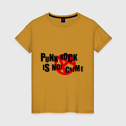 Женская футболка Punk Rock is not a crime