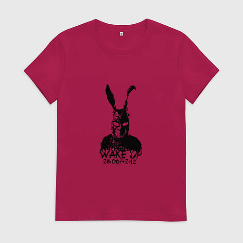 Женская футболка Wake Up 28:06:42:12 / Маджента – фото 1