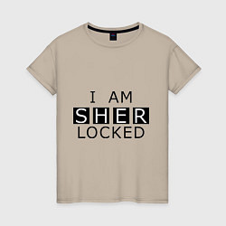 Женская футболка I am Sherlocked