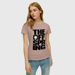 Футболка хлопковая женская The Offspring, цвет: пыльно-розовый — фото 2