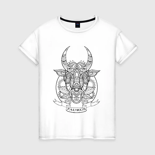 Женская футболка Taurus Minimalism / Белый – фото 1