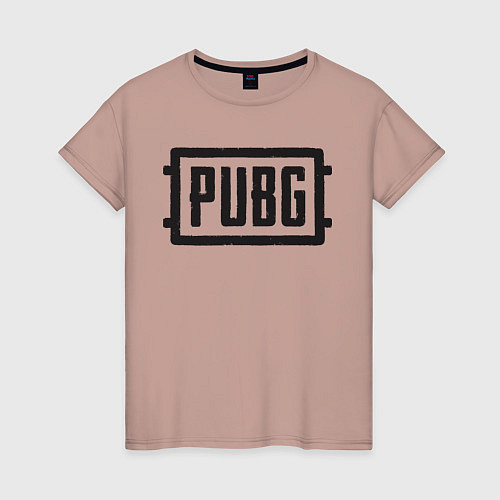 Женская футболка PUBG / Пыльно-розовый – фото 1