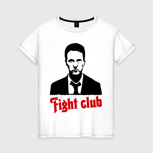 Женская футболка Fight Club: Edward Norton / Белый – фото 1
