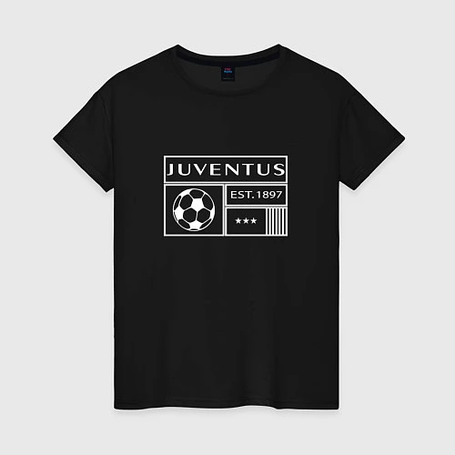 Женская футболка Juventus - EST 1897 2022 / Черный – фото 1