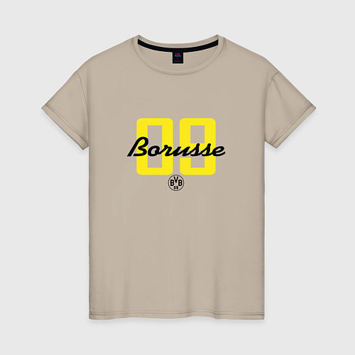 Женская футболка Borusse 09: light / Миндальный – фото 1