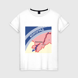 Женская футболка Беломор: Волгоград