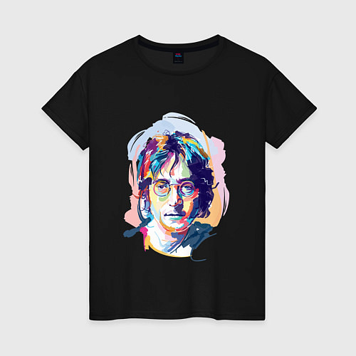 Женская футболка John Lennon: Art / Черный – фото 1