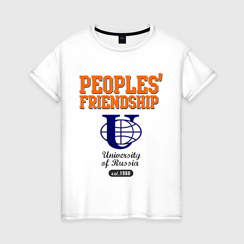 Женская футболка PF UoR / Белый – фото 1