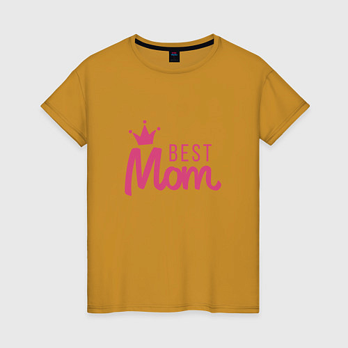 Женская футболка Best Mom / Горчичный – фото 1