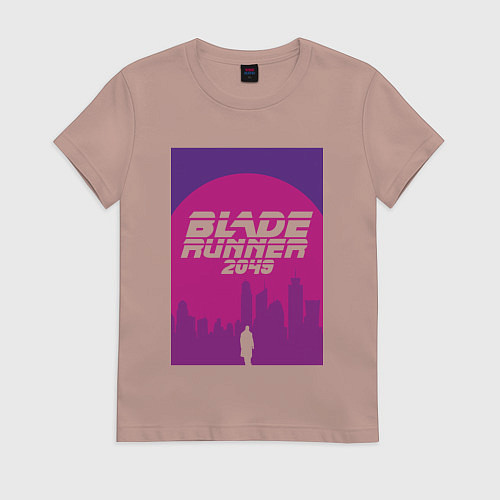 Женская футболка Blade Runner 2049: Purple / Пыльно-розовый – фото 1