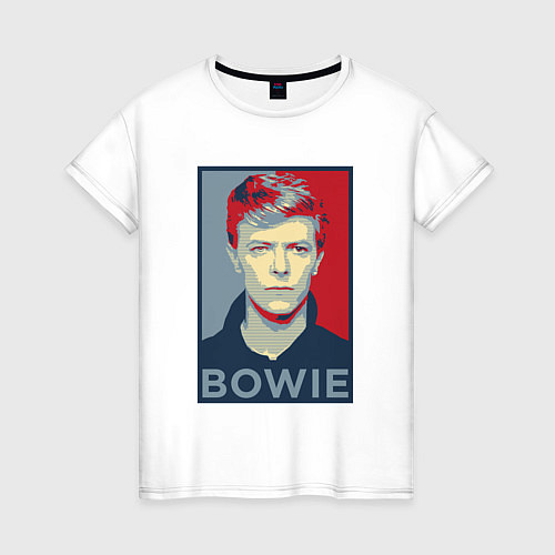 Женская футболка Bowie Poster / Белый – фото 1