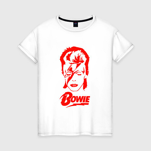 Женская футболка Дэвид Боуи / Белый – фото 1