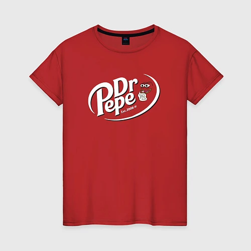 Женская футболка Лягушонок Пепе / Красный – фото 1