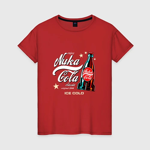 Женская футболка Nuka-Cola Enjoy / Красный – фото 1