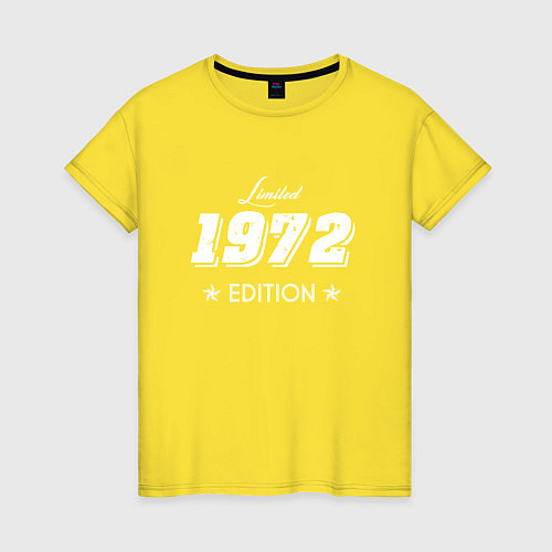 Женская футболка Limited Edition 1972 / Желтый – фото 1