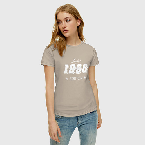 Женская футболка Limited Edition 1998 / Миндальный – фото 3