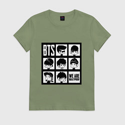 Женская футболка BTS: We are bulletproof