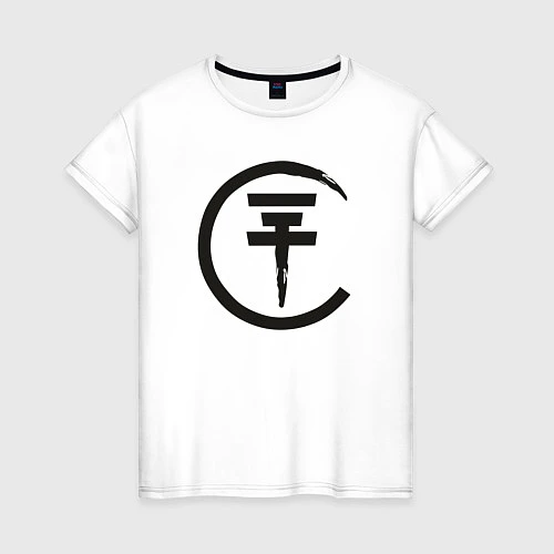 Женская футболка Tokio Hotel: Black Symbol / Белый – фото 1