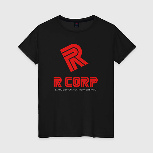 Женская футболка R Corp / Черный – фото 1