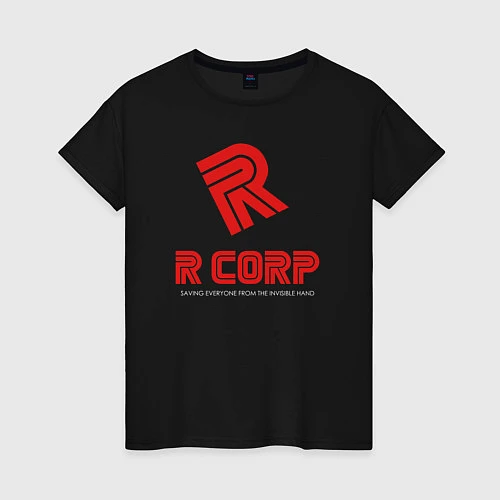 Женская футболка R Corp / Черный – фото 1