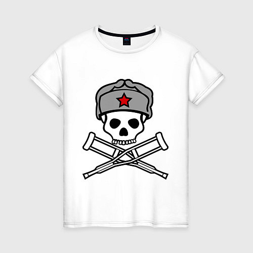 Женская футболка Jackass (Чудаки) СССР / Белый – фото 1