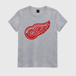 Футболка хлопковая женская Detroit Red Wings: Pavel Datsyuk, цвет: меланж