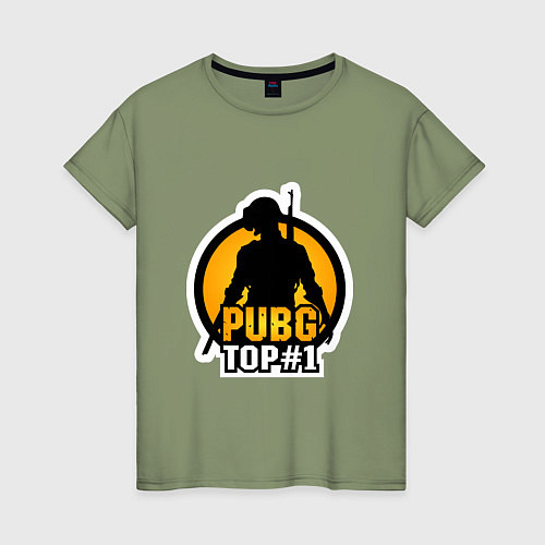 Женская футболка PUBG Top 1 / Авокадо – фото 1