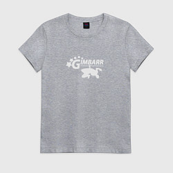 Футболка хлопковая женская Gimbarr white, цвет: меланж