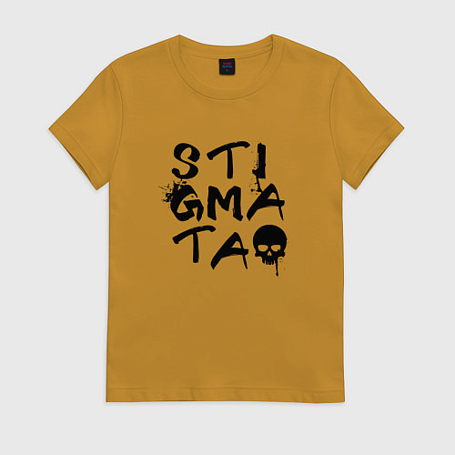 Женская футболка Stigmata / Горчичный – фото 1