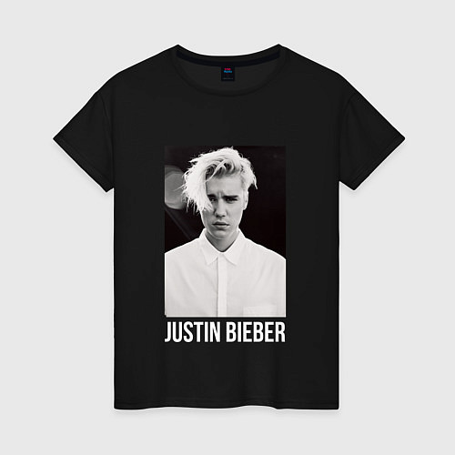 Женская футболка Justin Bieber / Черный – фото 1