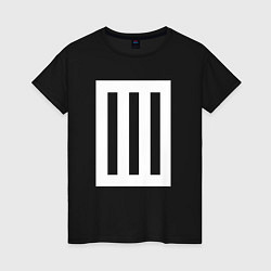 Футболка хлопковая женская Paramore Symbol, цвет: черный