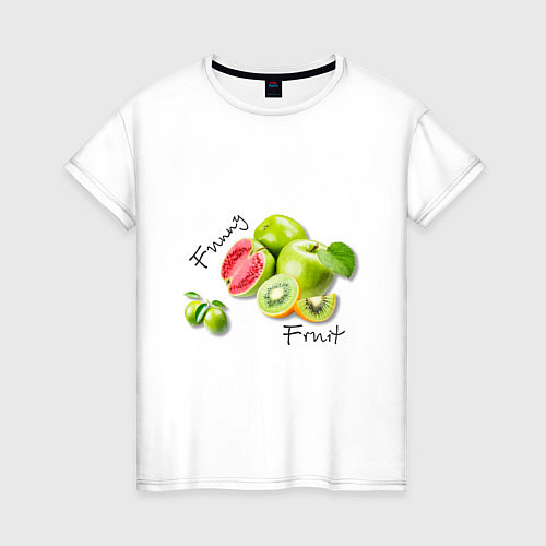 Женская футболка Funny fruit / Белый – фото 1