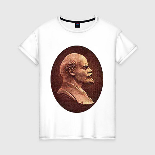 Женская футболка Ленин с купюры / Белый – фото 1
