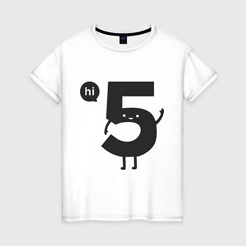 Женская футболка Hi / Белый – фото 1