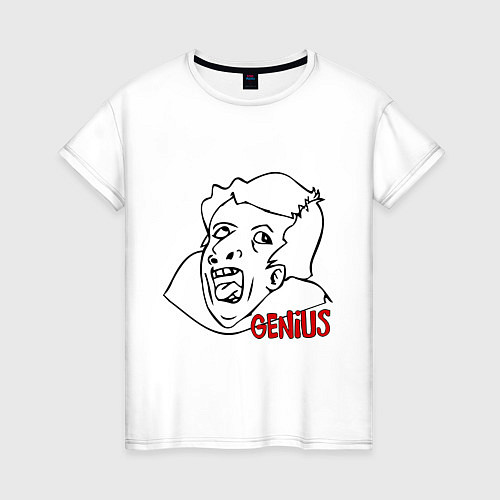 Женская футболка Genius / Белый – фото 1