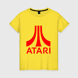 Футболка хлопковая женская Atari, цвет: желтый