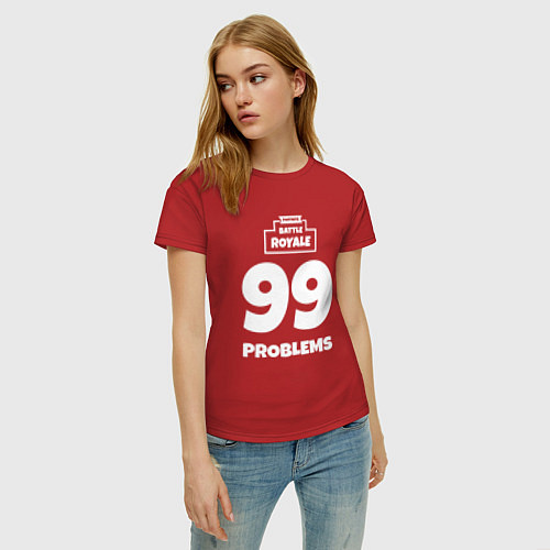 Женская футболка 99 Problems / Красный – фото 3
