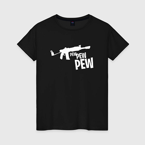 Женская футболка Pew Pew Pew / Черный – фото 1