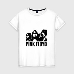 Футболка хлопковая женская Pink Floyd, цвет: белый
