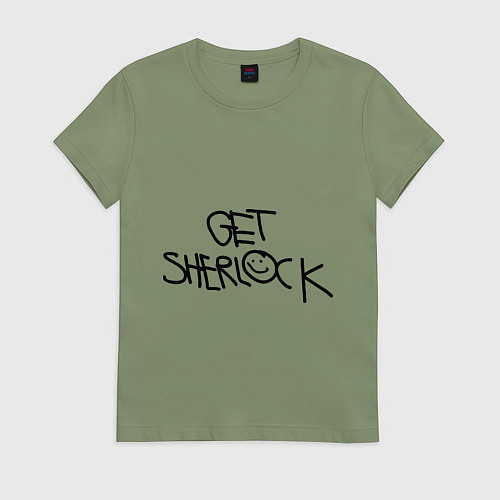 Женская футболка Get sherlock / Авокадо – фото 1