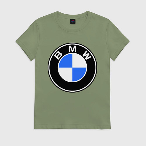 Женская футболка Logo BMW / Авокадо – фото 1
