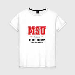 Женская футболка MSU Moscow