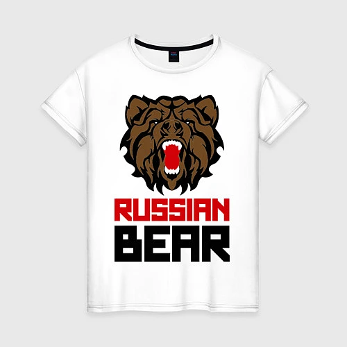 Женская футболка Russian Bear / Белый – фото 1